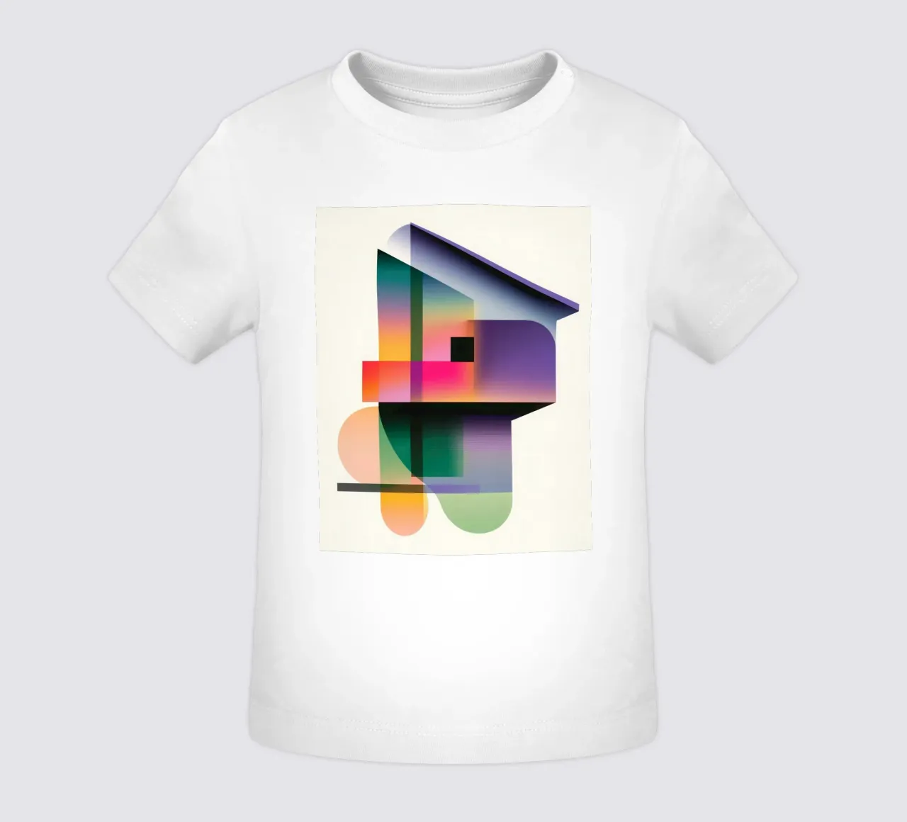 Forme geometriche colorate maglietta neonato da Geometric