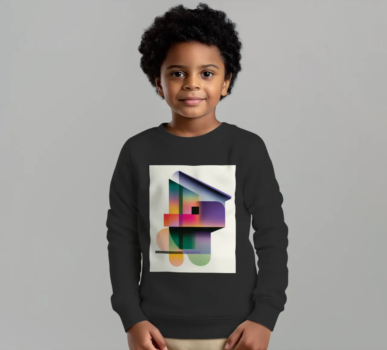 Forme geometriche colorate felpa bambino da Geometric