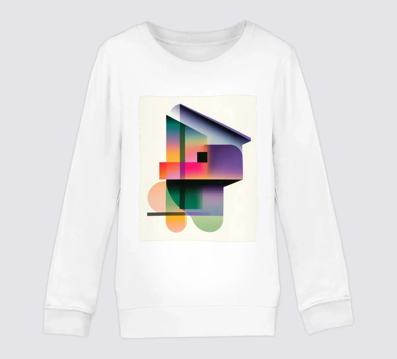 Forme geometriche colorate felpa bambino da Geometric