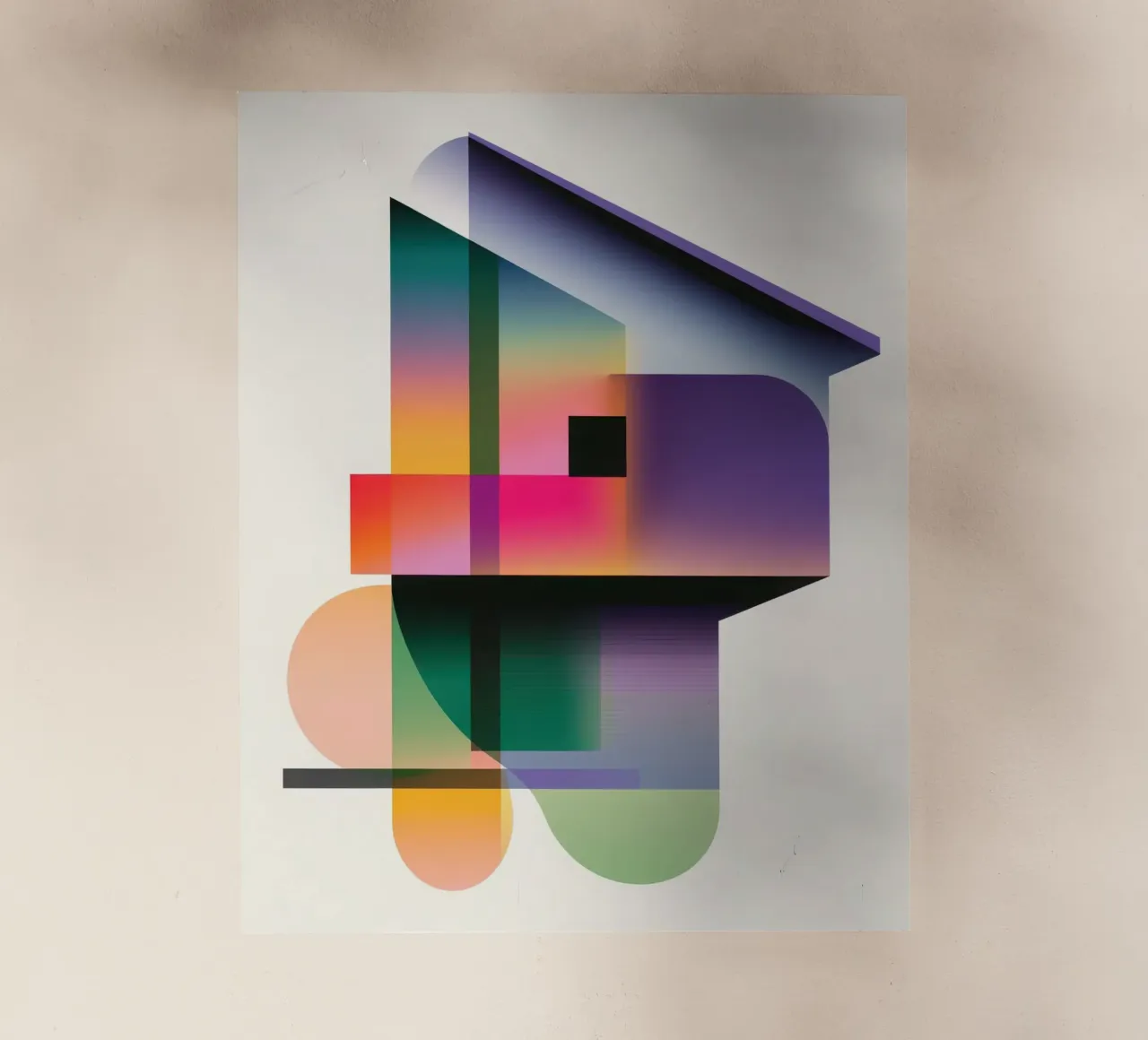 Forme geometriche colorate pellicola backlit da Geometric