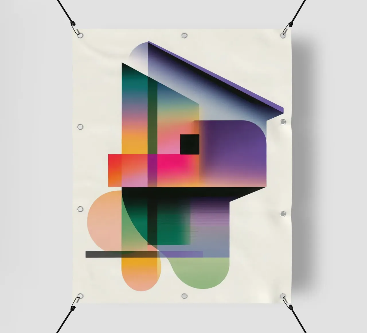Forme geometriche colorate telo in pvc da Geometric