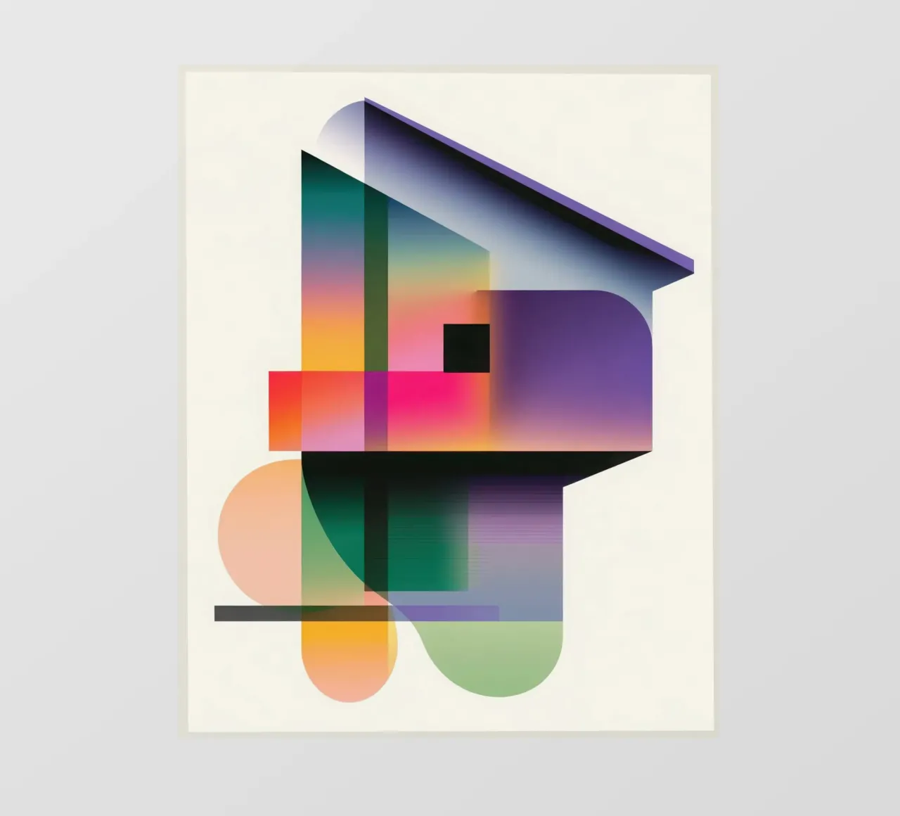 Forme geometriche colorate telo in pvc da Geometric