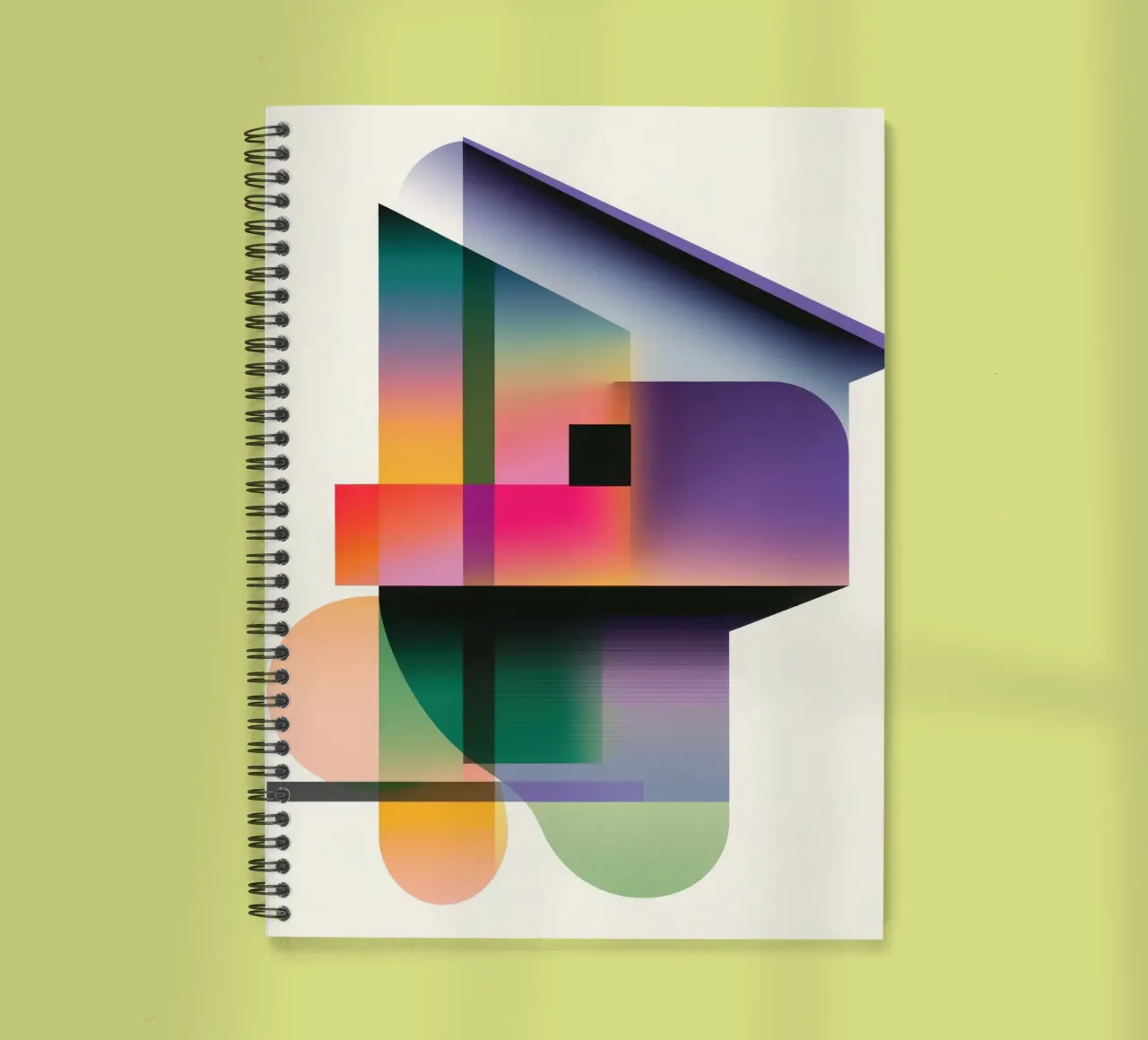 Forme geometriche colorate diario ad anelli da Geometric