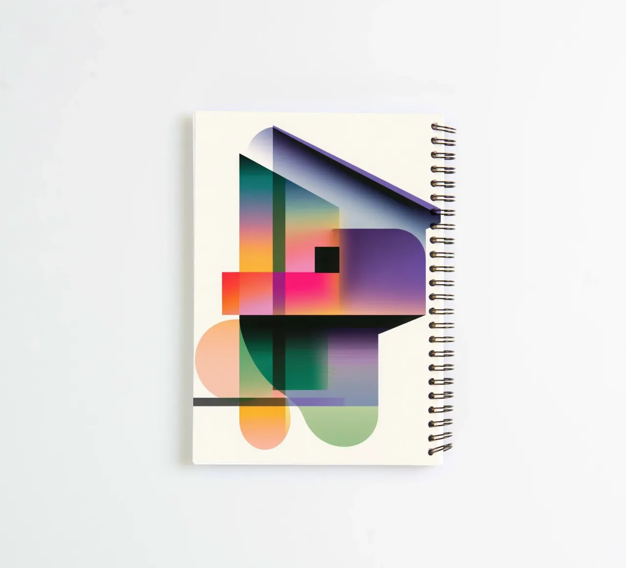 Forme geometriche colorate diario ad anelli da Geometric