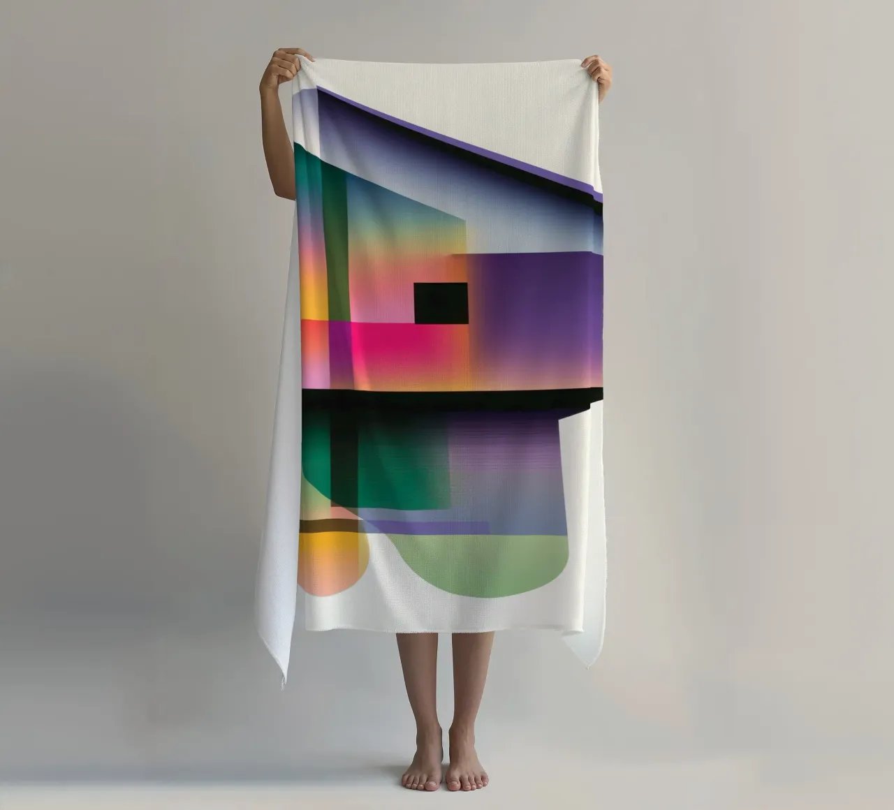 Forme geometriche colorate telo mare da Geometric