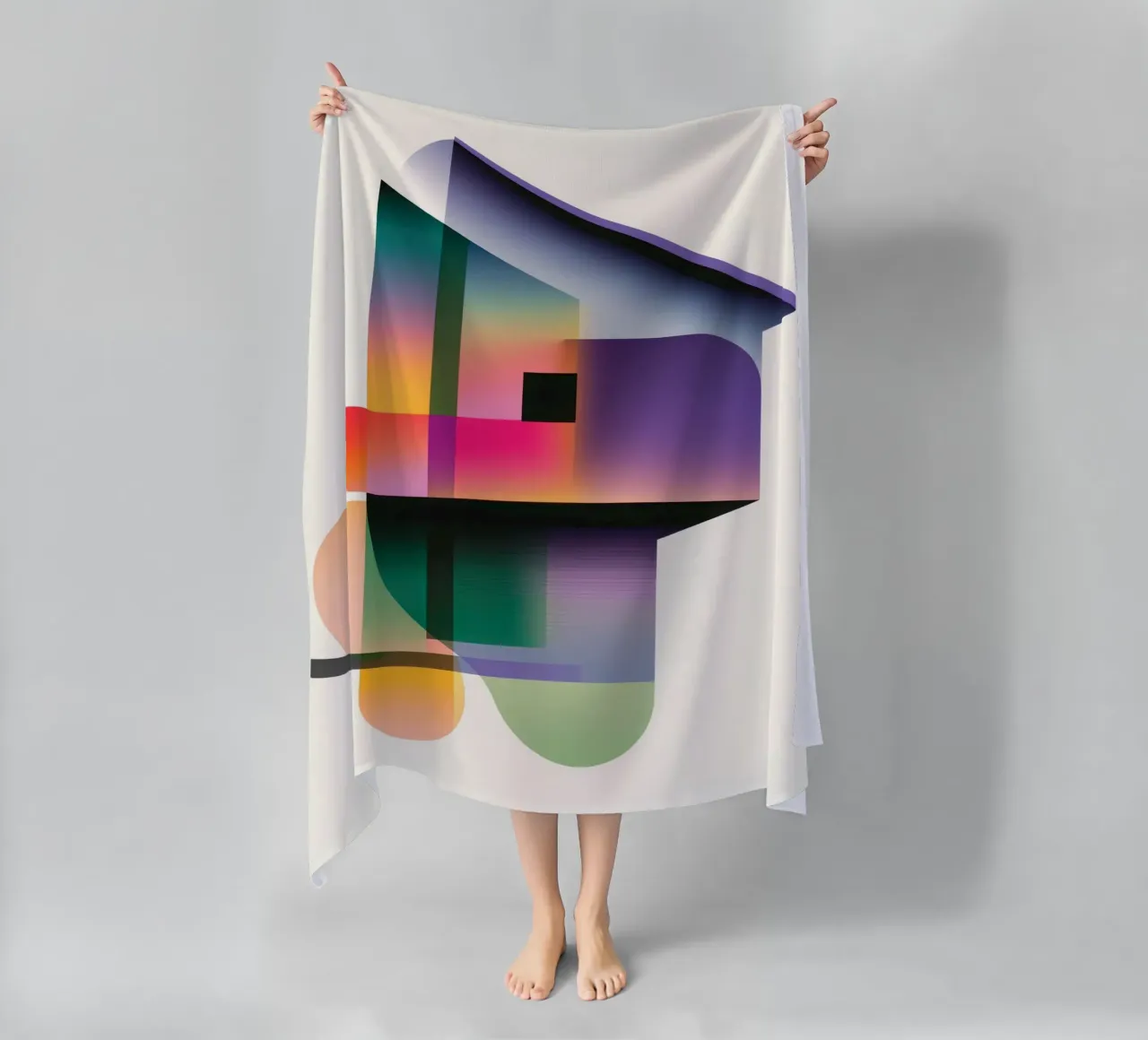 Forme geometriche colorate telo mare da Geometric