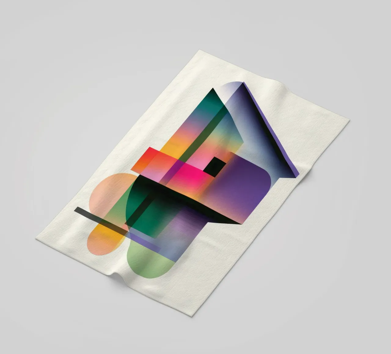 Forme geometriche colorate telo mare da Geometric