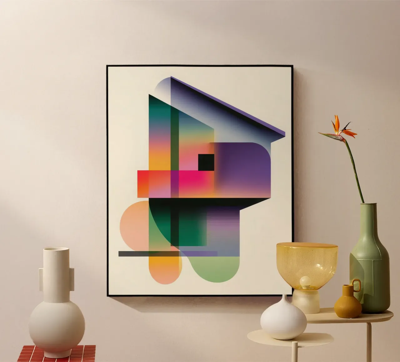 Forme geometriche colorate plexiglass da Geometric