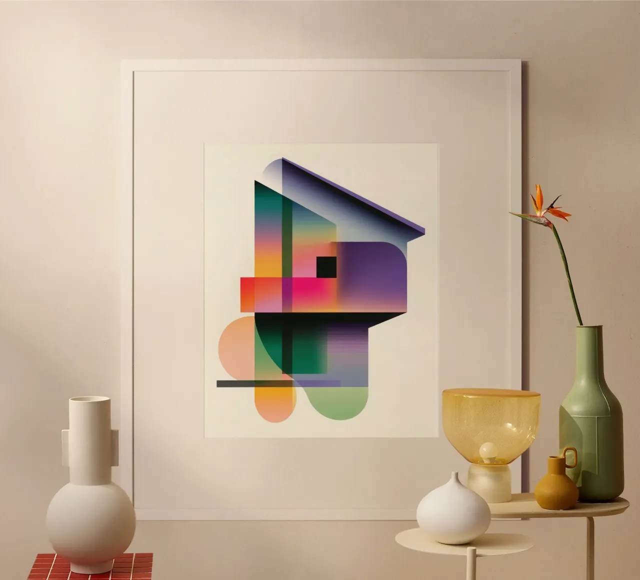 Forme geometriche colorate carta hahnemühle da Geometric