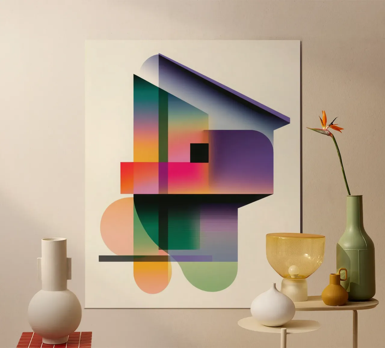 Forme geometriche colorate carta hahnemühle da Geometric