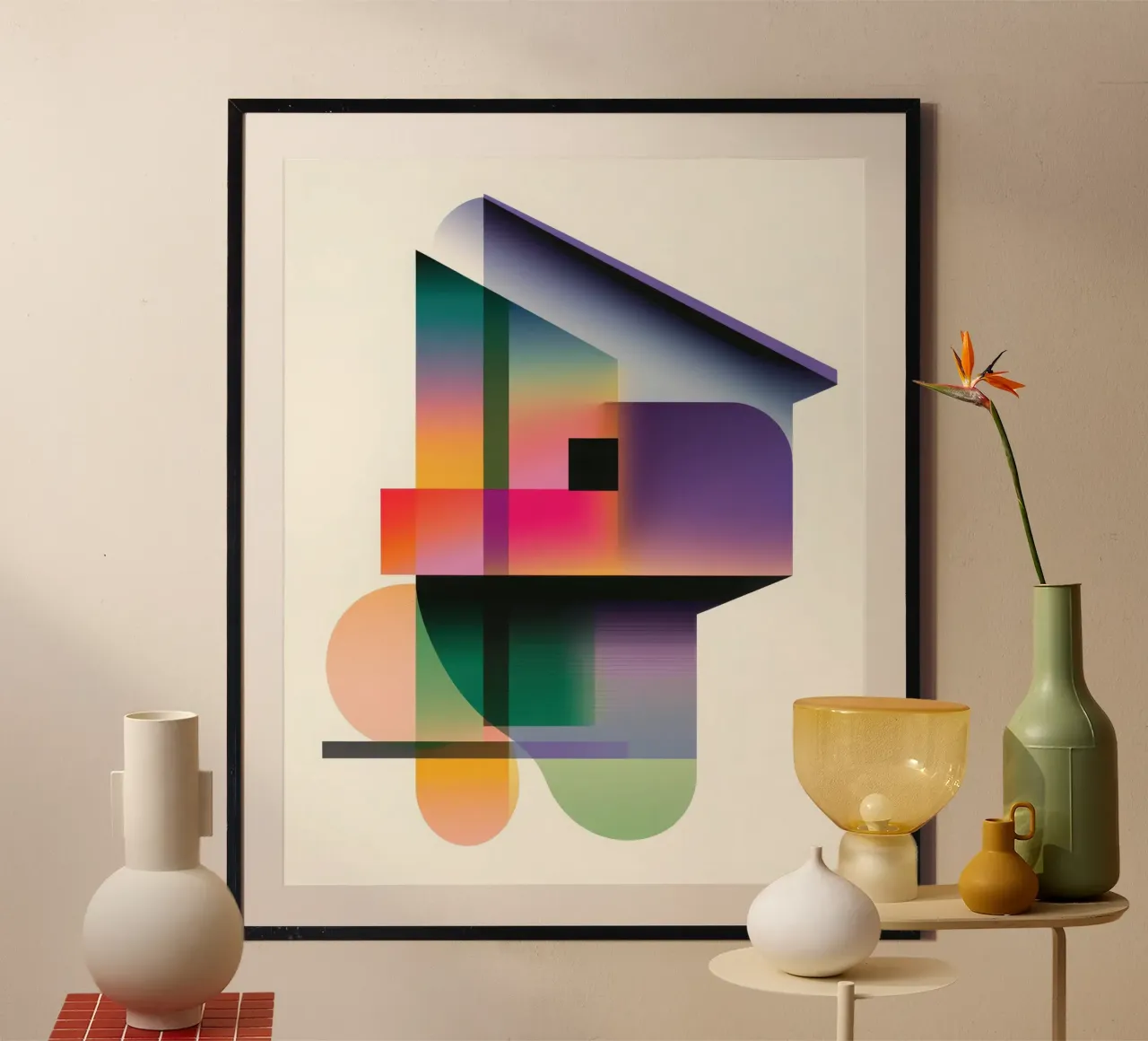 Forme geometriche colorate carta hahnemühle da Geometric