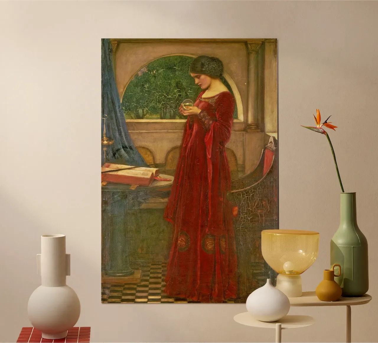 John William Waterhouse - La sfera di cristallo carta hahnemühle da ARTOTHEK