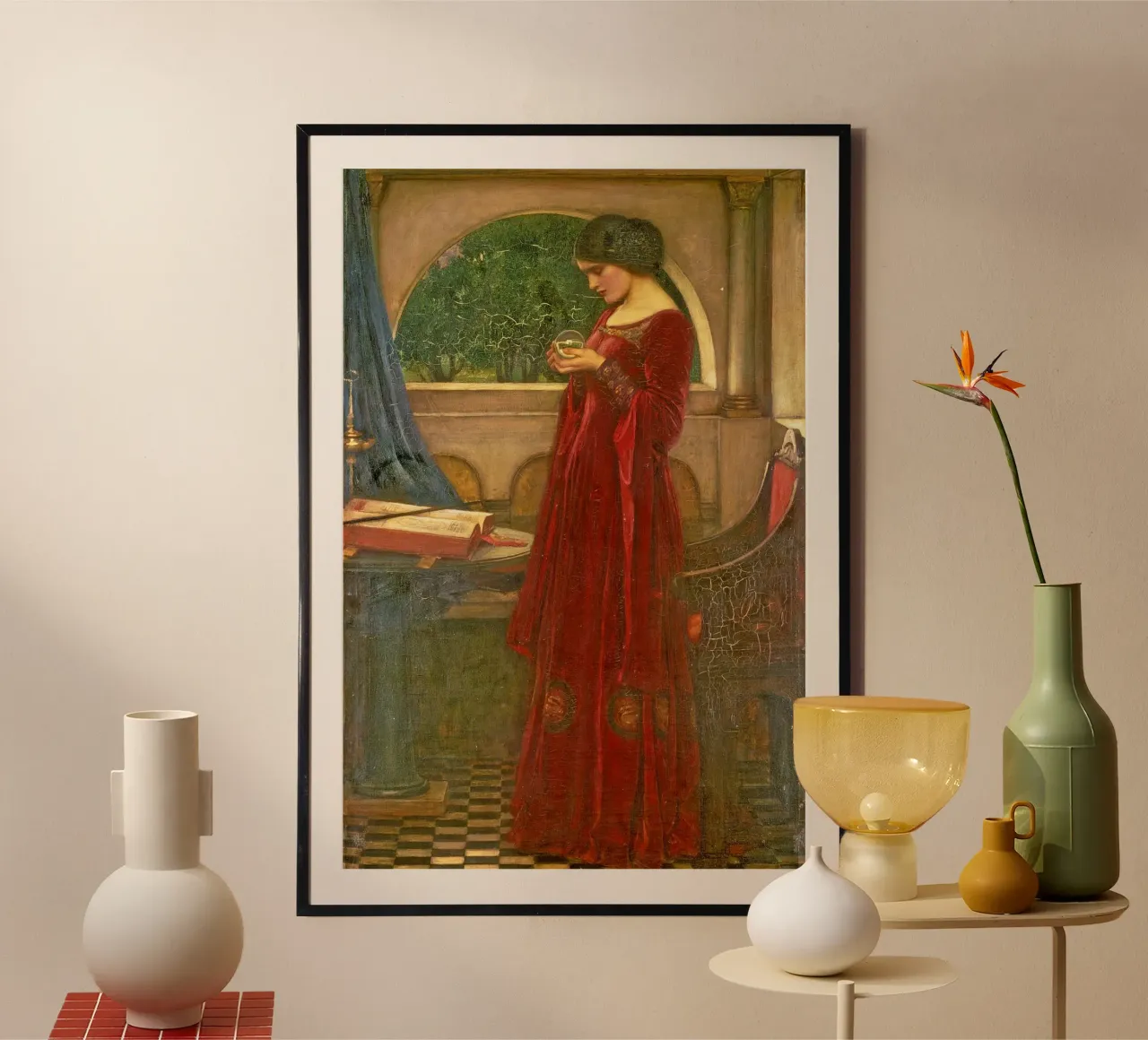 John William Waterhouse - La sfera di cristallo carta hahnemühle da ARTOTHEK