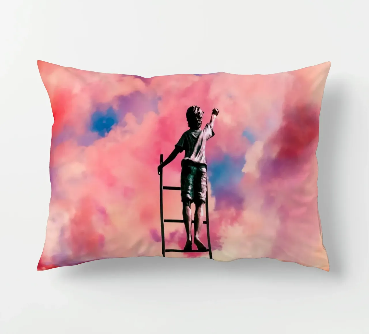 The Cloud Painter decorative cushion by Taudalpoi