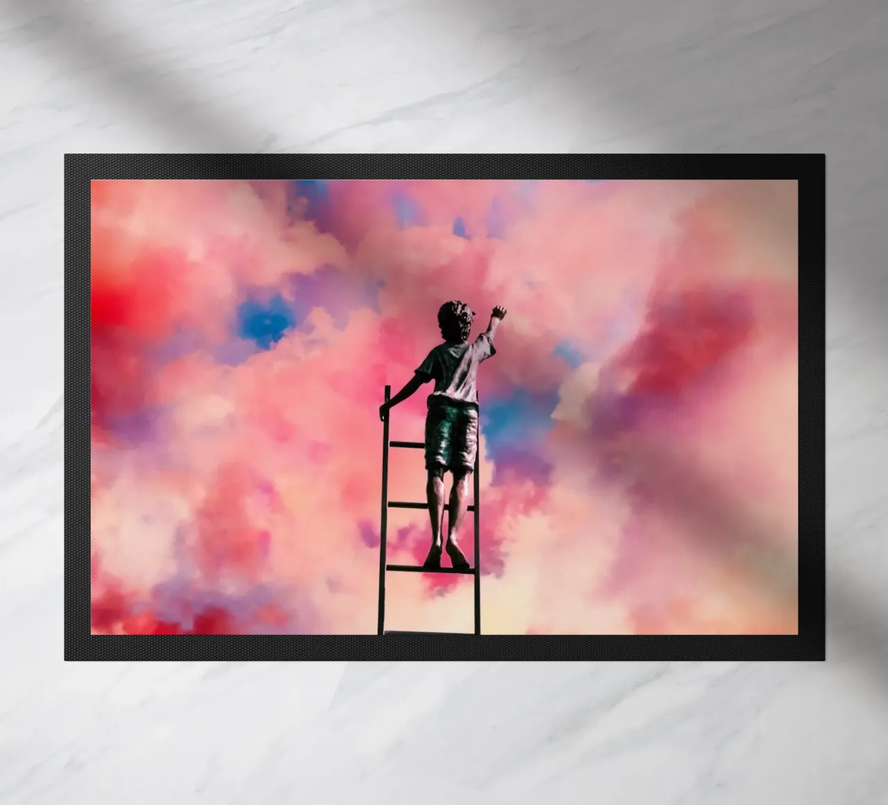 The Cloud Painter doormat by Taudalpoi