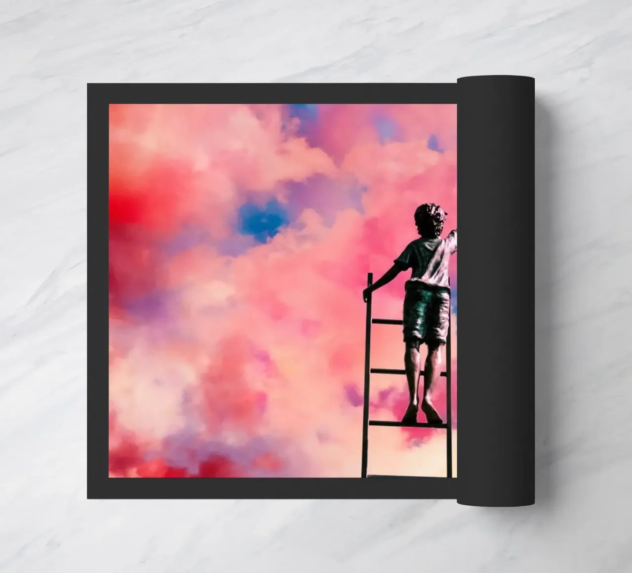 The Cloud Painter doormat by Taudalpoi