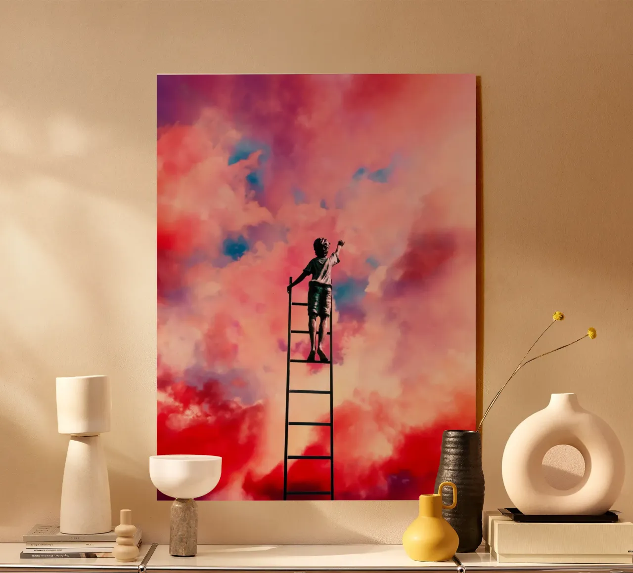 De wolkenschilder acryl van Taudalpoi