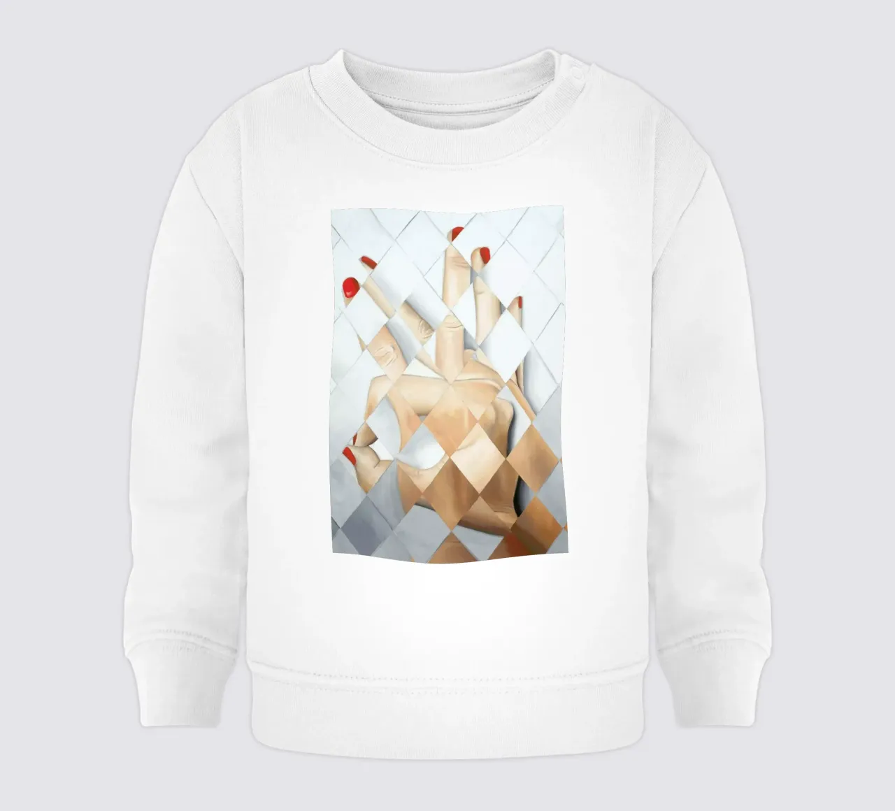 Hand sudadera de bebé de Allison Chaplin