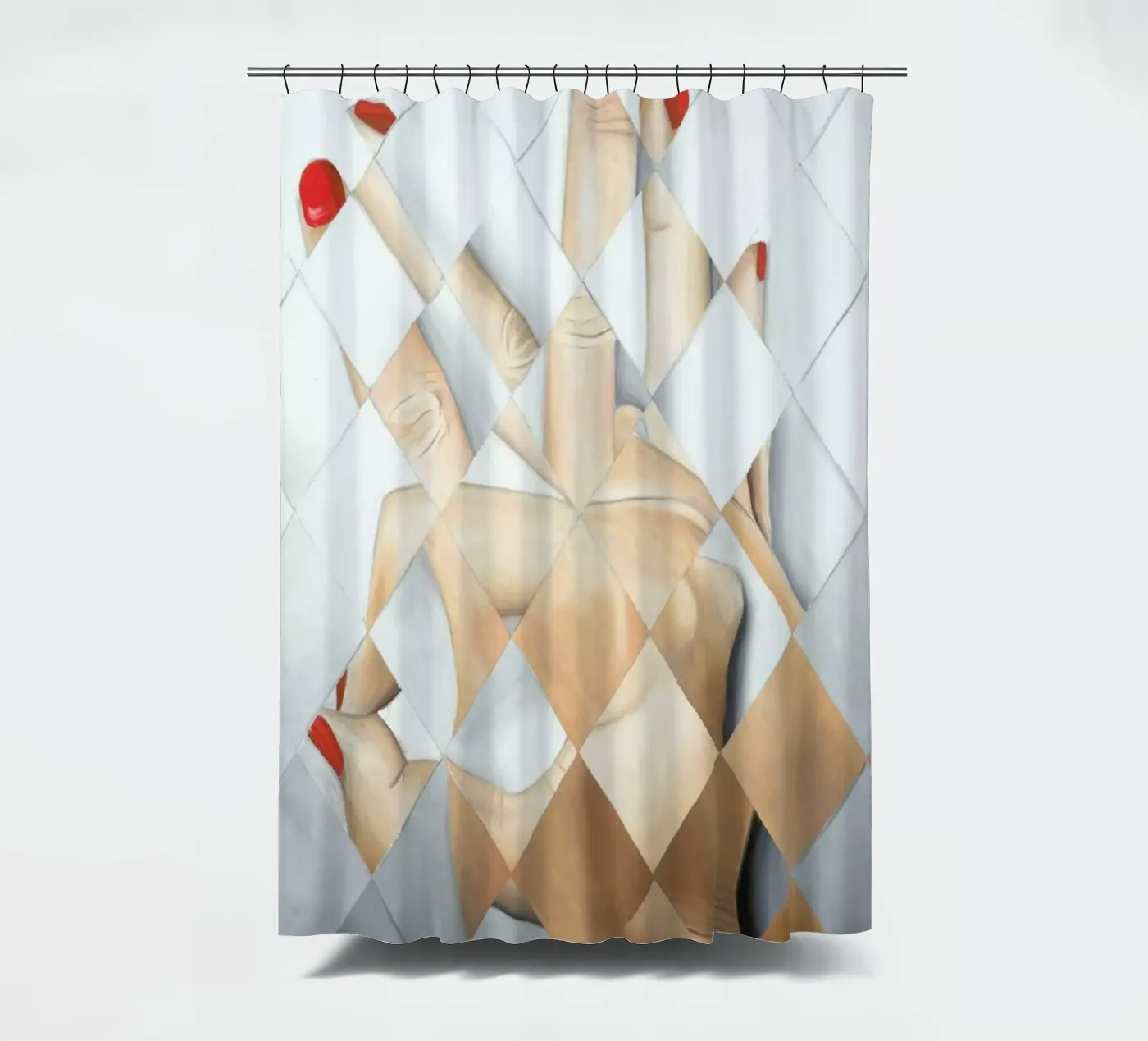 Hand Duschvorhang von Allison Chaplin