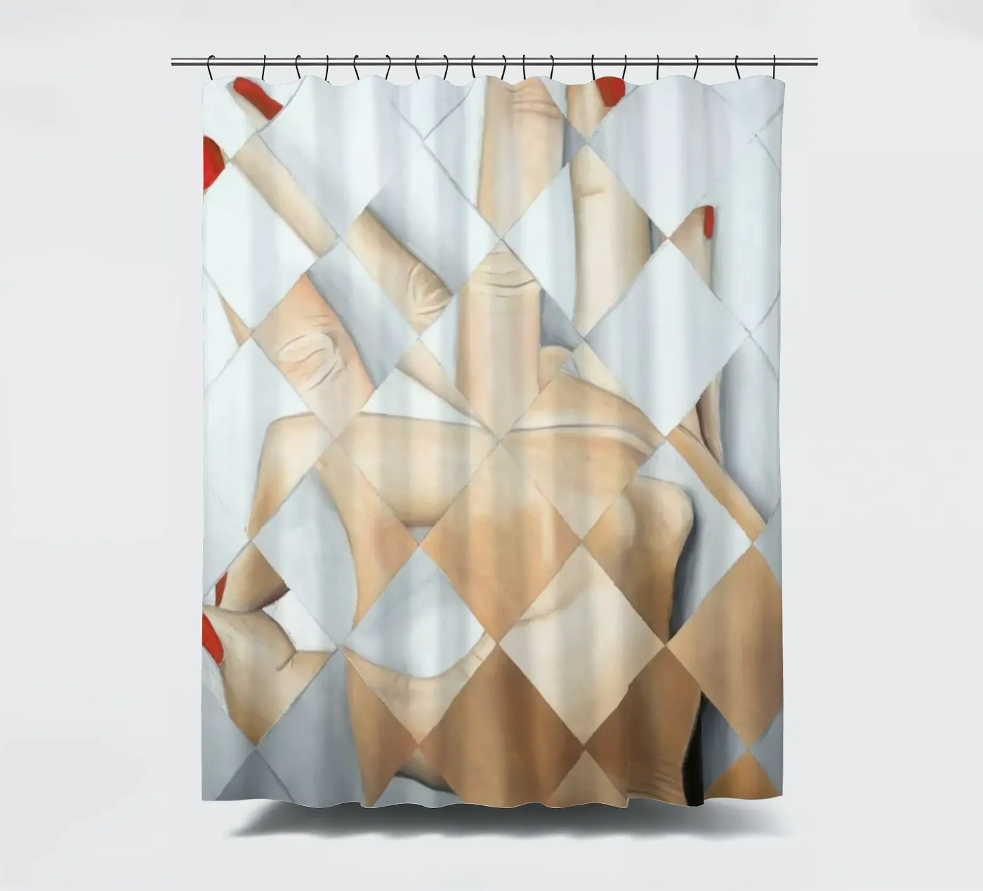 Hand Duschvorhang von Allison Chaplin