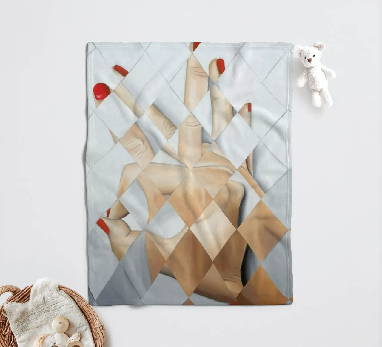 Hand Fleecedecke von Allison Chaplin