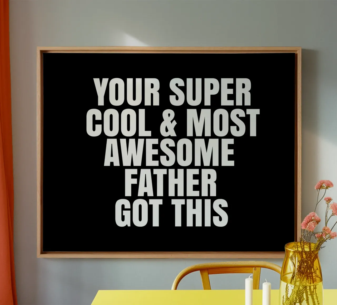 Your super cool and most awesome father got this tela con Cornice a cassetta da happieeagle