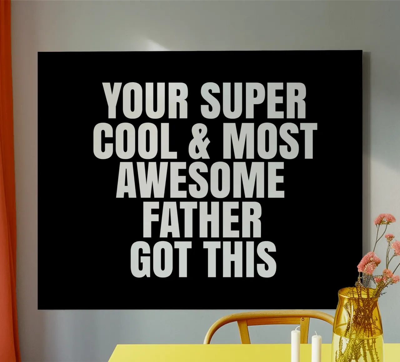 Your super cool and most awesome father got this tela con Cornice a cassetta da happieeagle