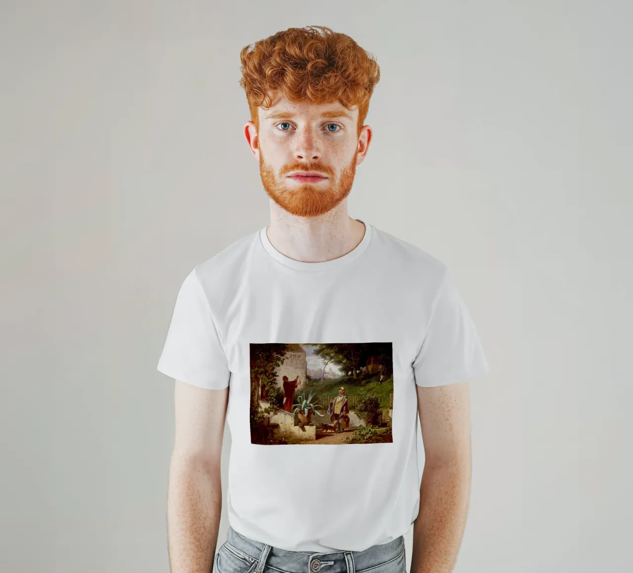 Carl Spitzweg - Amici di scuola t-shirt da ARTOTHEK