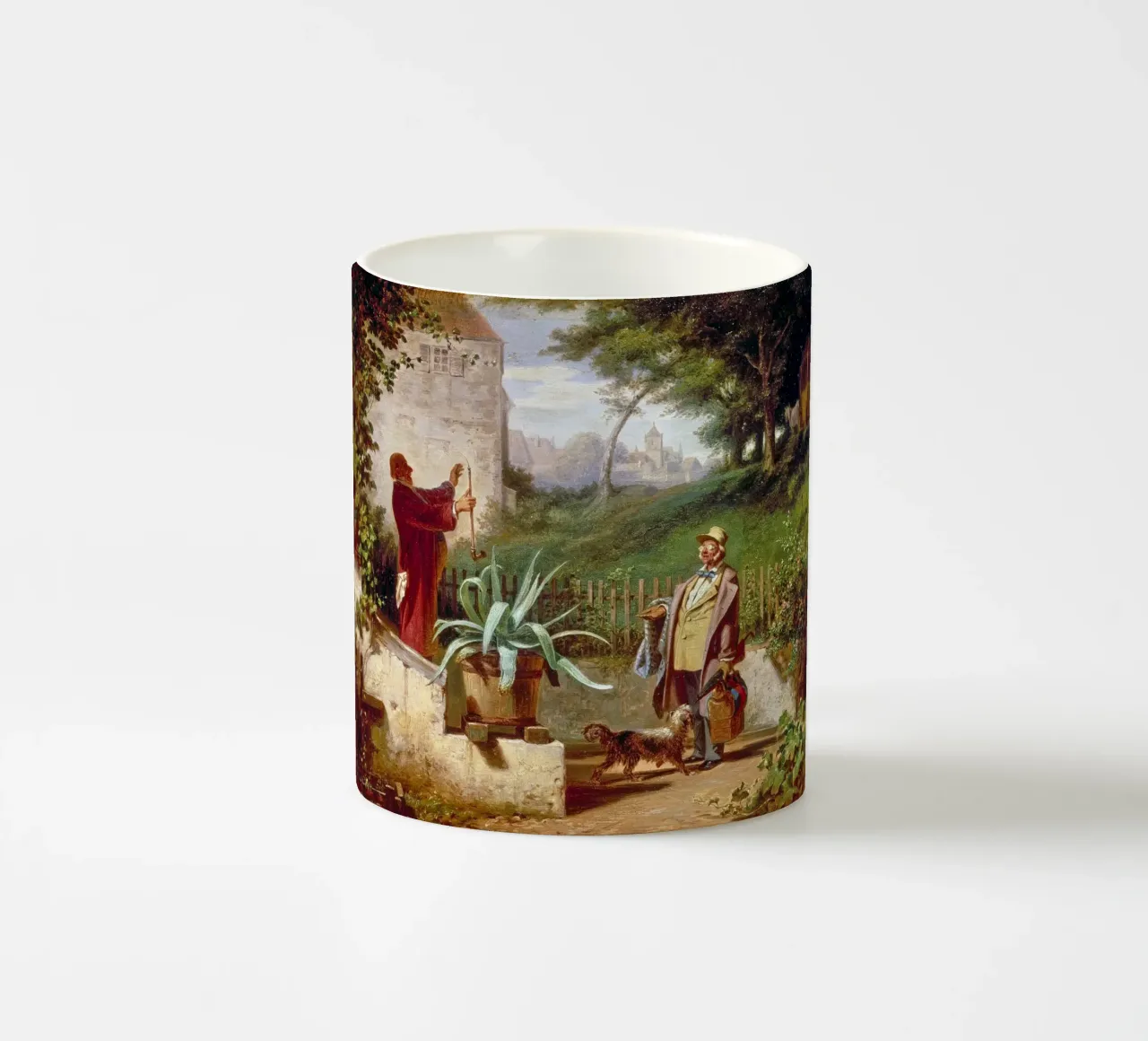 Carl Spitzweg - Amici di scuola tazza in ceramica da ARTOTHEK