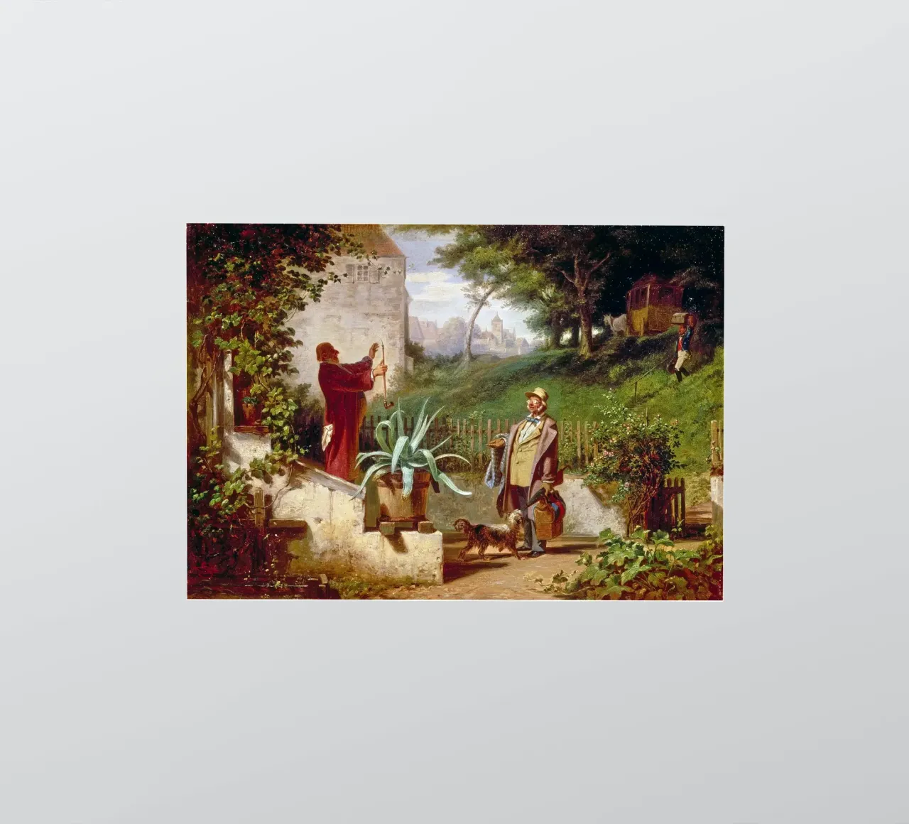 Carl Spitzweg - Amici di scuola adesivo da ARTOTHEK