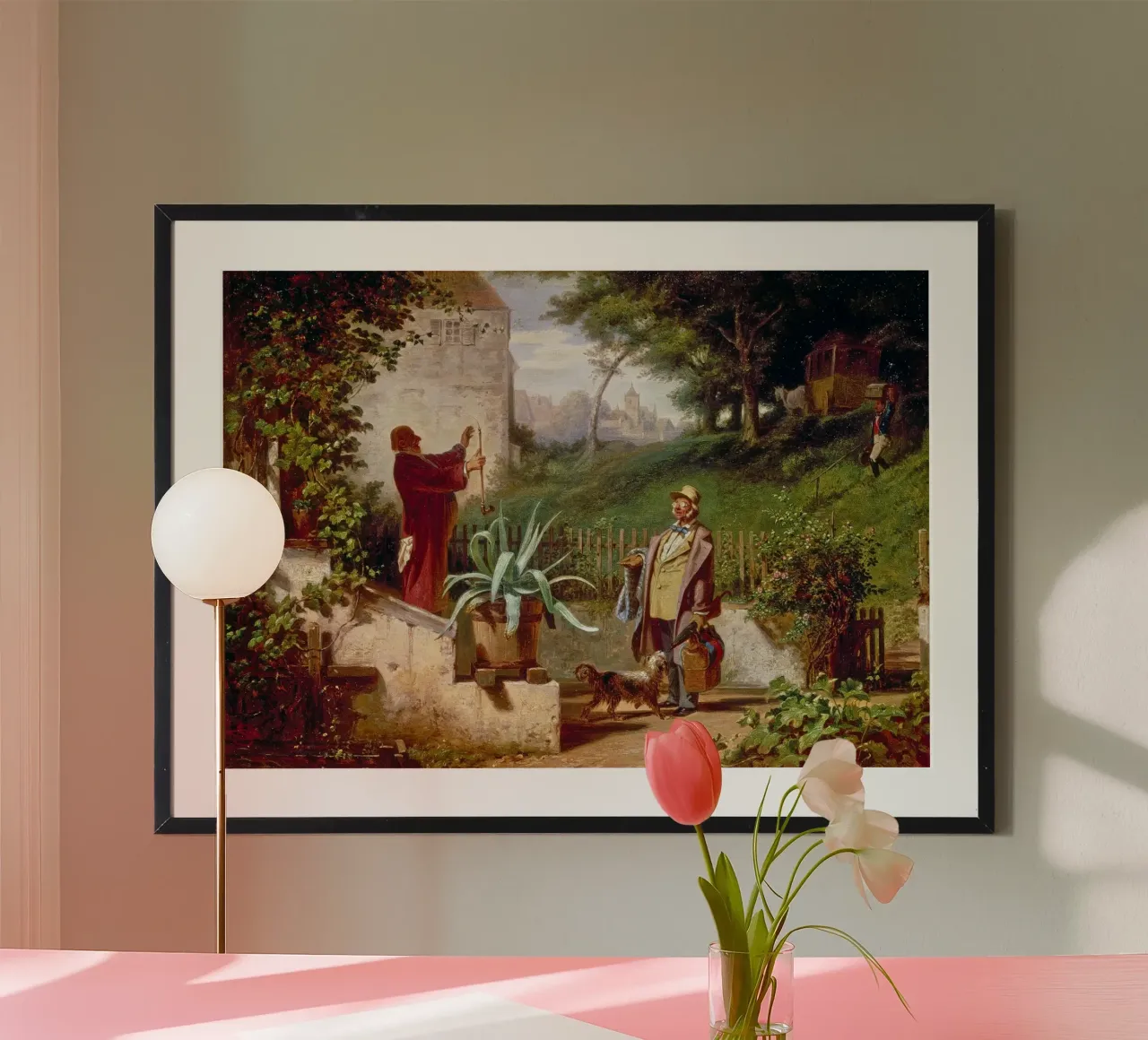 Carl Spitzweg - Amici di scuola poster da ARTOTHEK