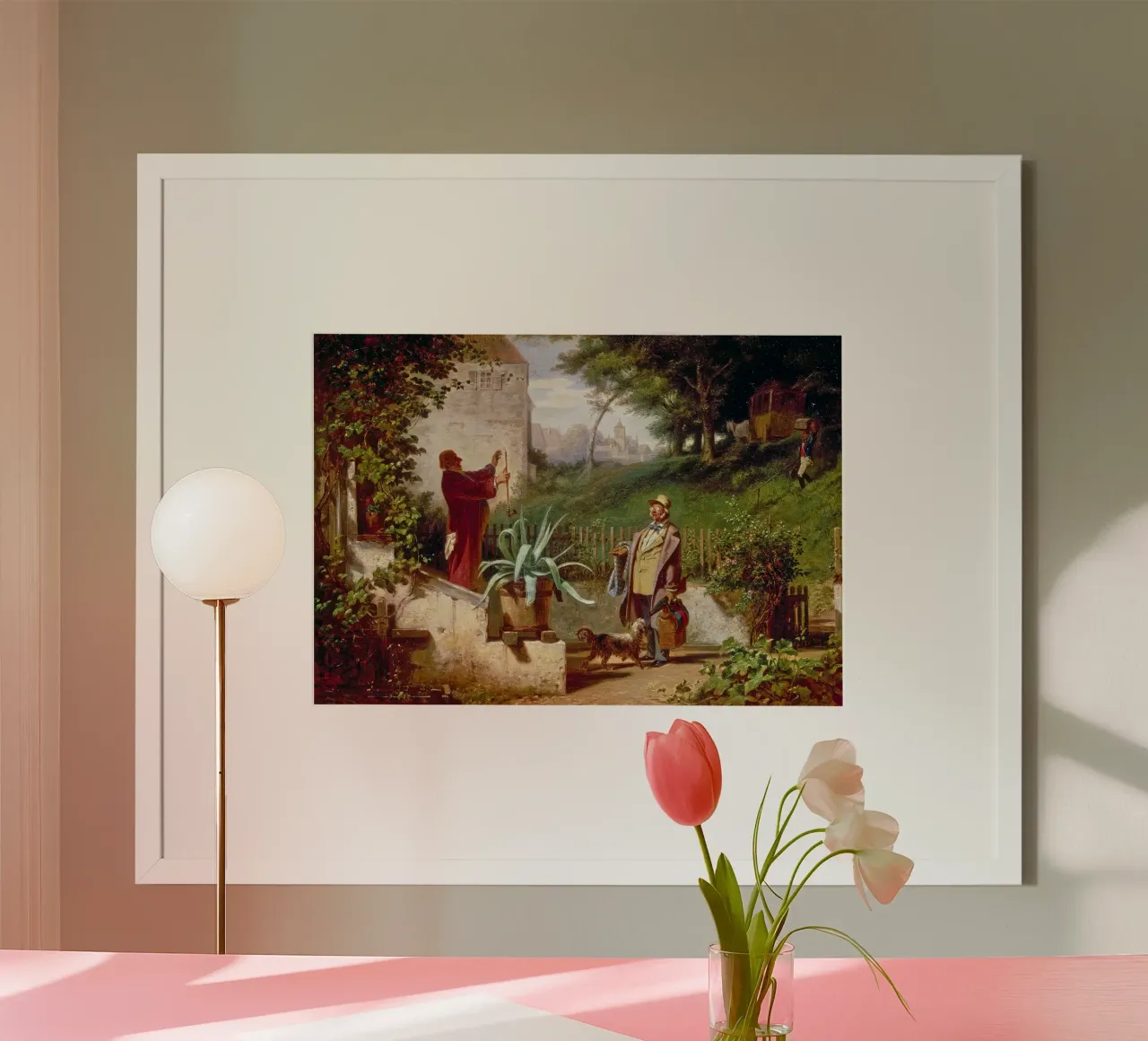 Carl Spitzweg - Amici di scuola poster da ARTOTHEK