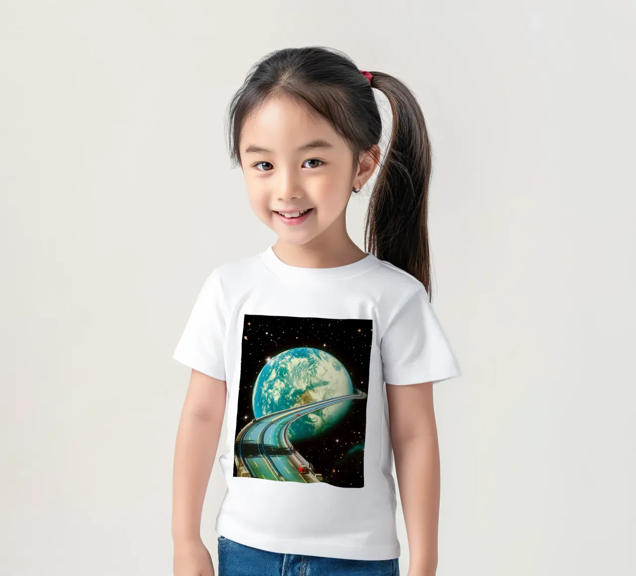 Highway Home From Space kids t-shirt by Taudalpoi