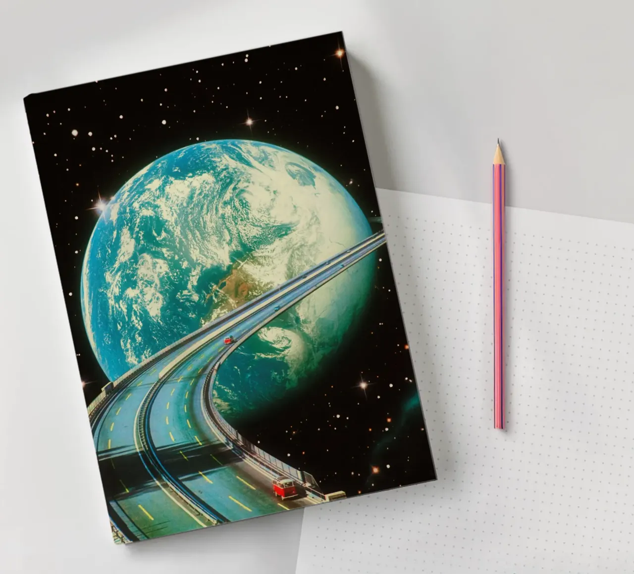 Highway Home From Space notebook by Taudalpoi