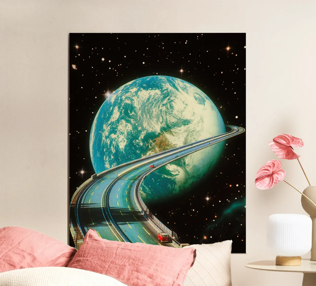 Highway Home From Space Hahnemühle von Taudalpoi