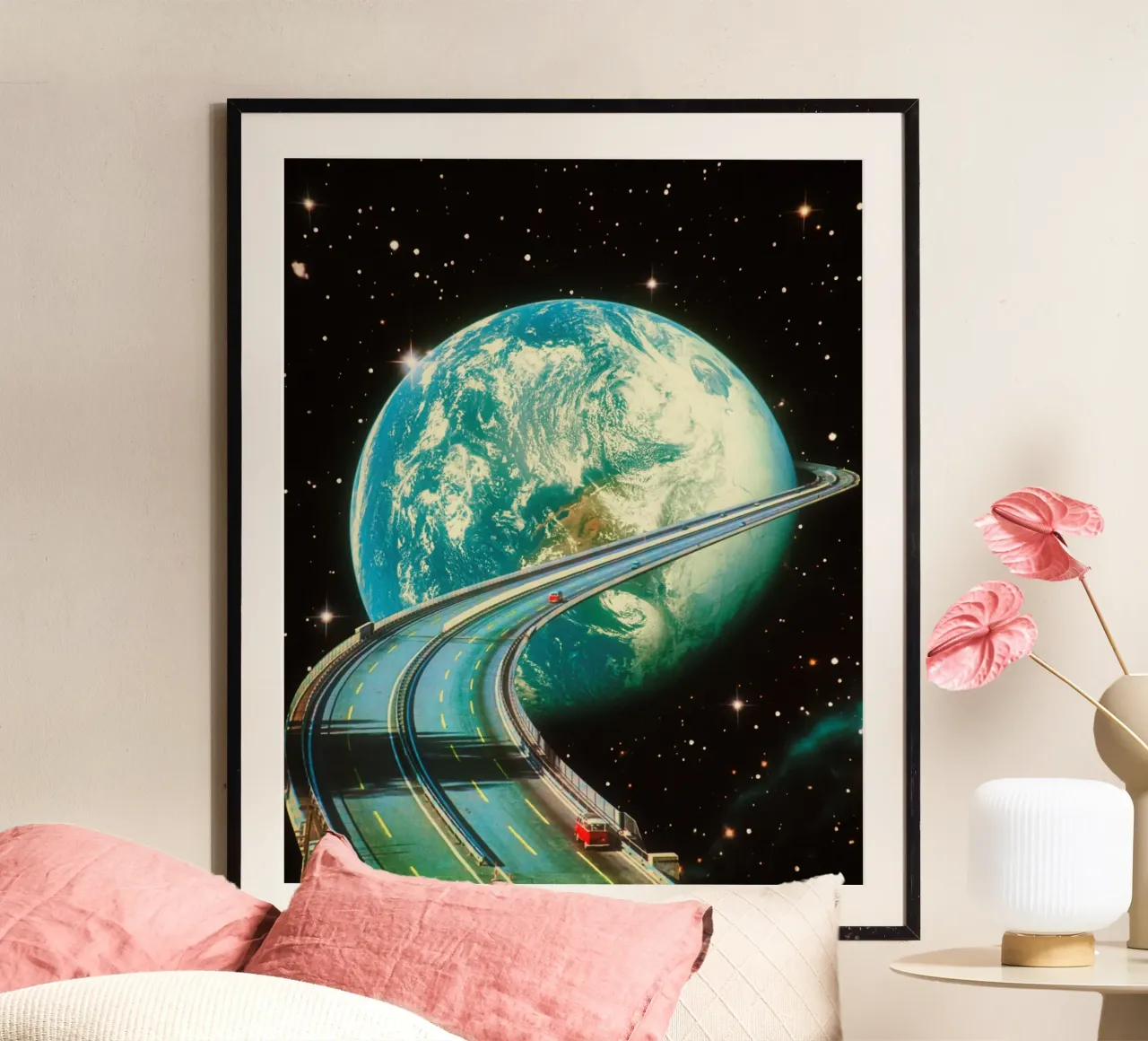 Highway Home From Space Hahnemühle von Taudalpoi