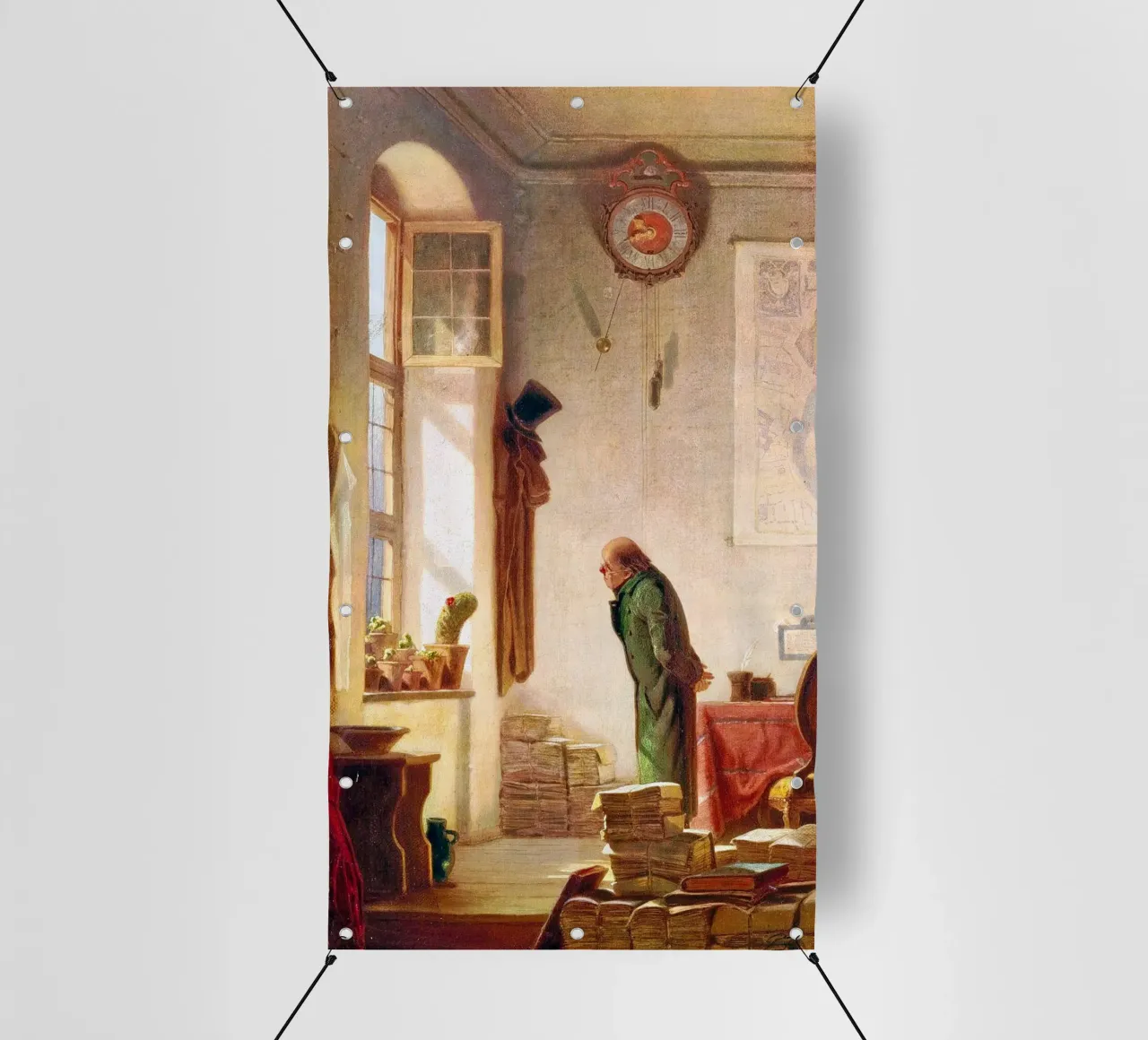Carl Spitzweg - The cacti aficionado telo in pvc da ARTOTHEK