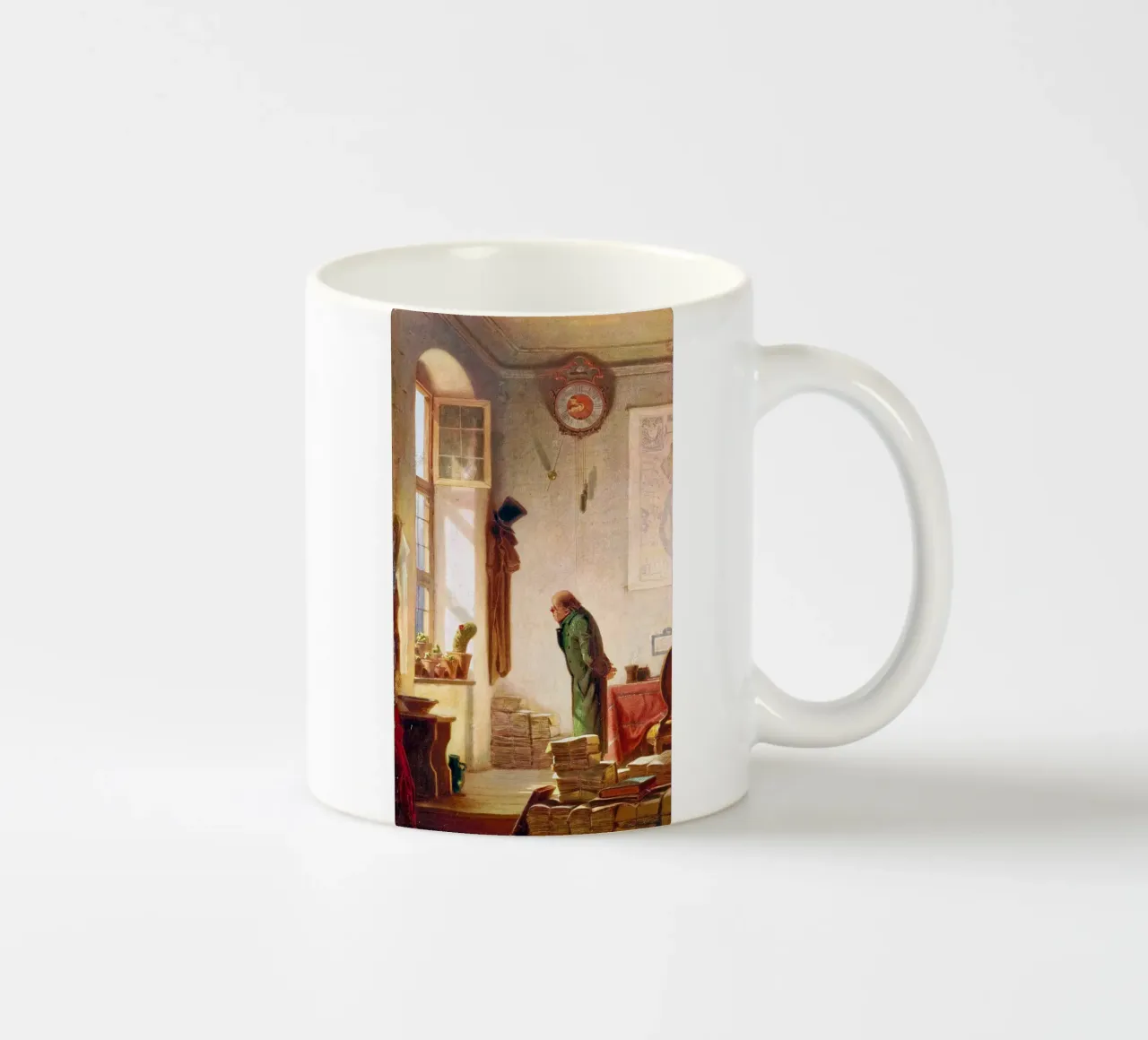 Carl Spitzweg - The cacti aficionado tazza in ceramica da ARTOTHEK
