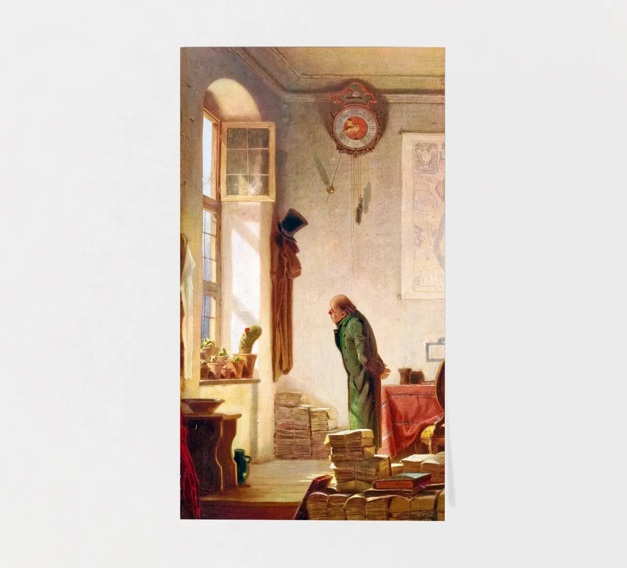 Carl Spitzweg - The cacti aficionado sticker sheet by ARTOTHEK