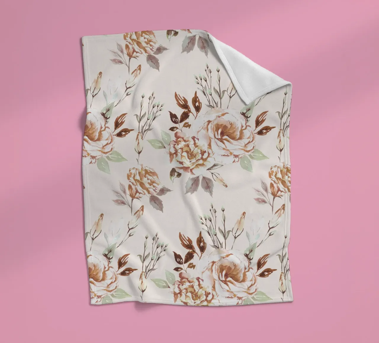 The Calm - Beige coperta in pile da anisillustration