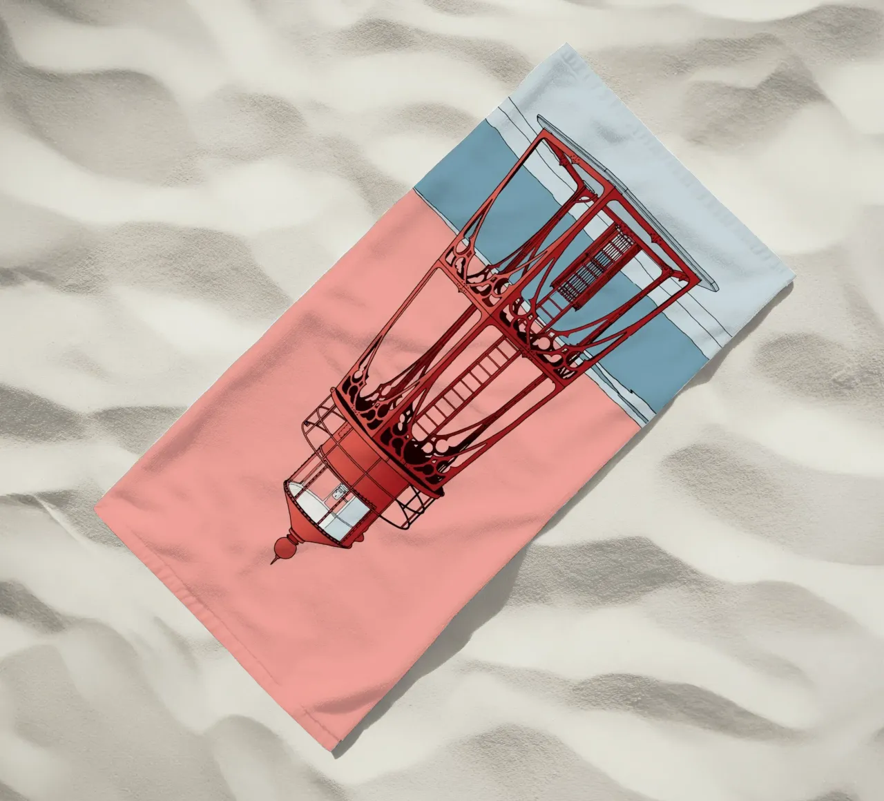 Red lighthouse telo mare da Face & Content