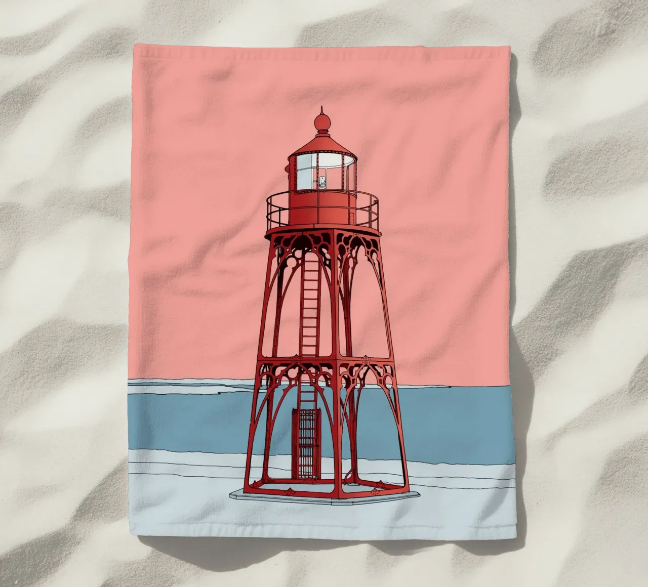 Red lighthouse telo mare da Face & Content