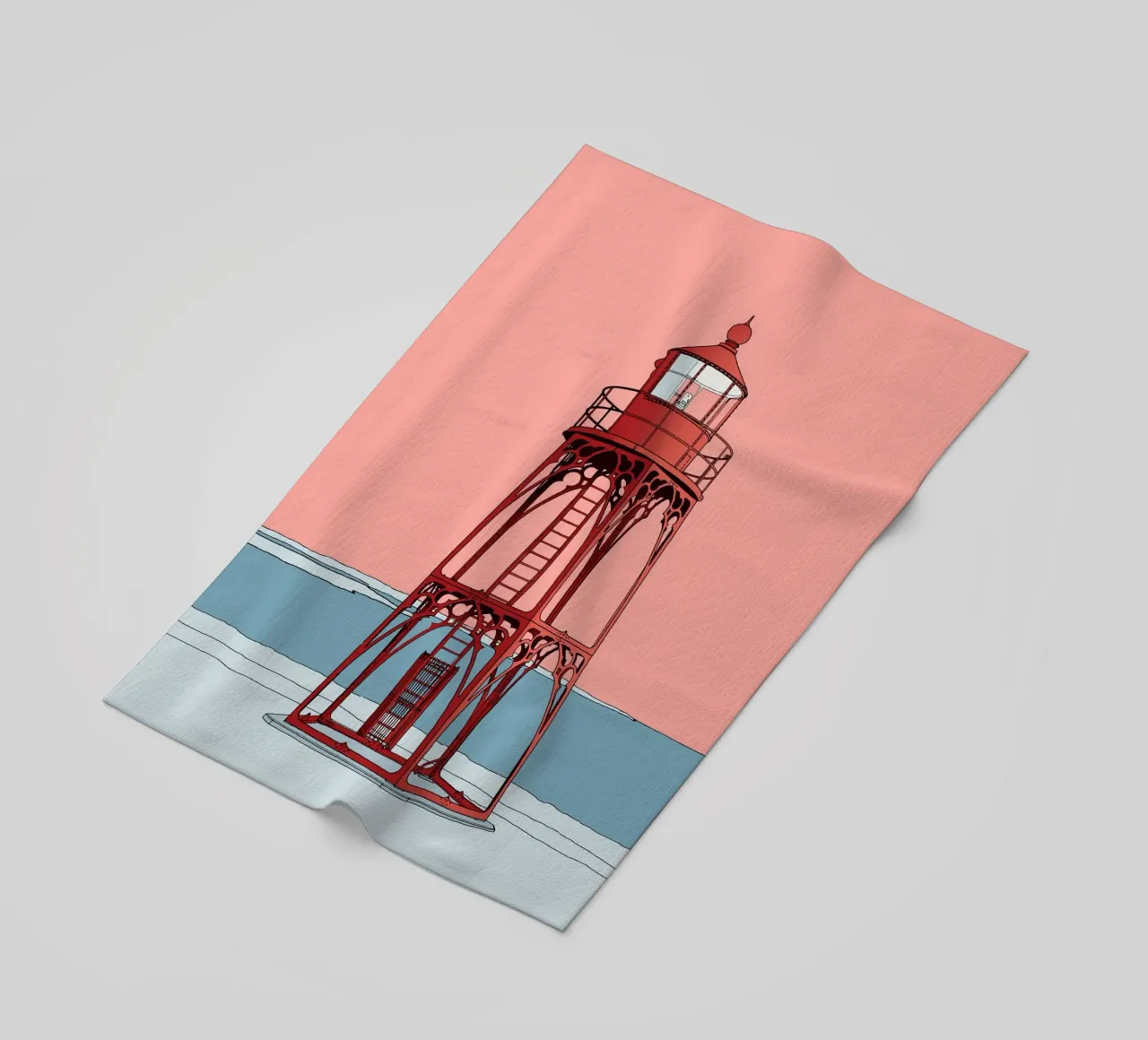 Red lighthouse telo mare da Face & Content