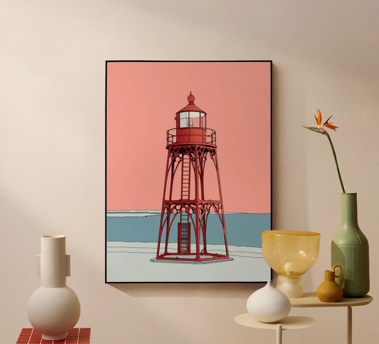 Red lighthouse plexiglass da Face & Content