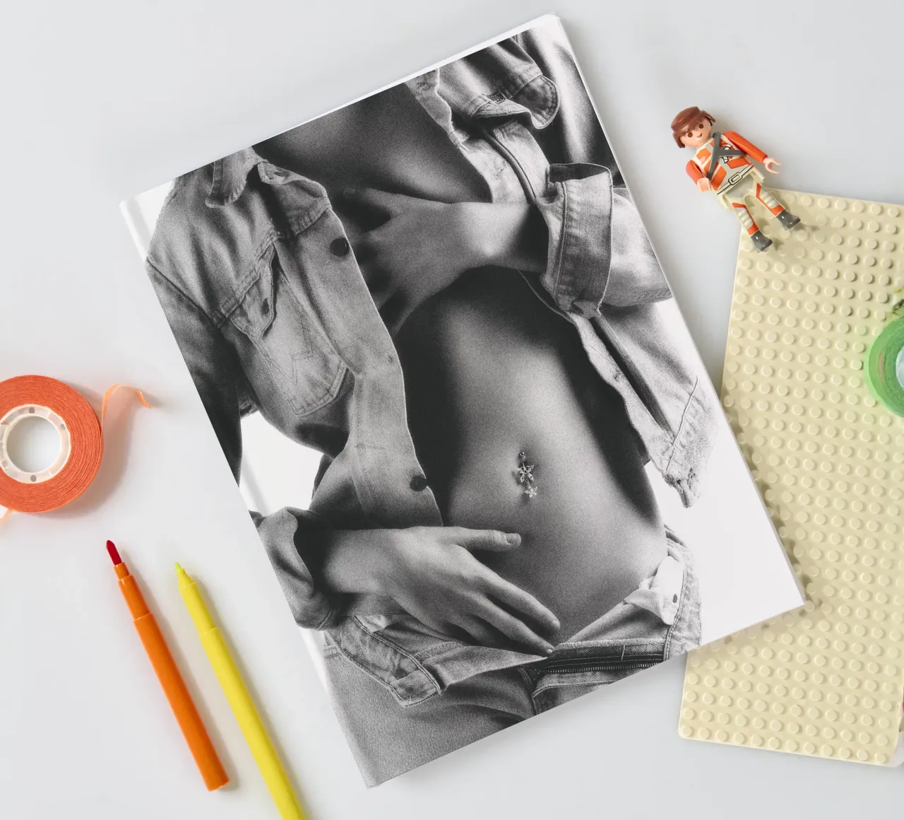 Dressed in Denim Mono notebook by Dave Hare Photography