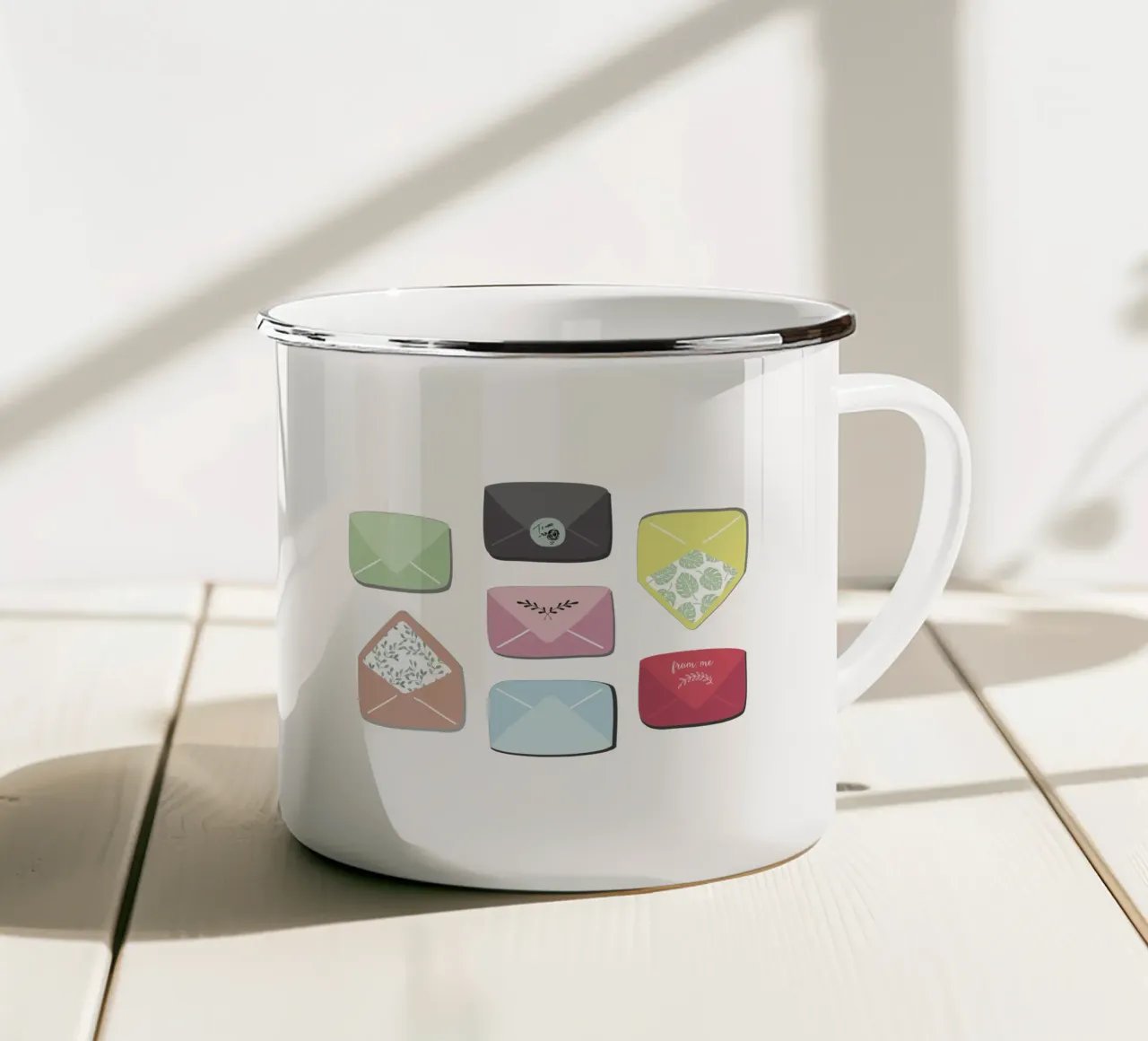 Love Letters tazza in smalto da anisillustration