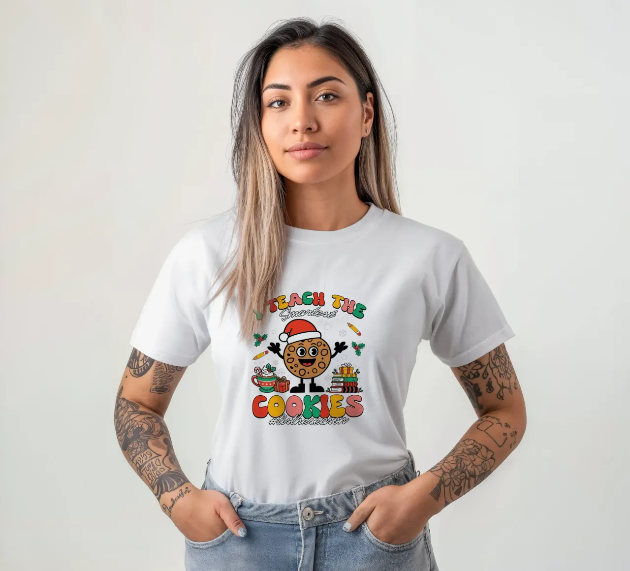 I teach the smartest cookies #tistheseason t-shirt da edsonramosart