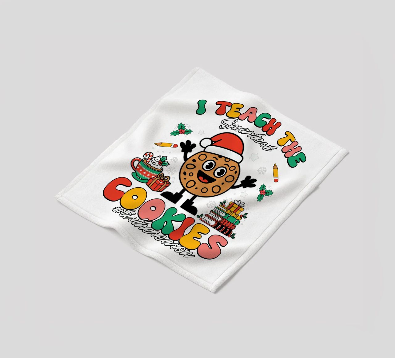 I teach the smartest cookies #tistheseason coperta in pile da edsonramosart