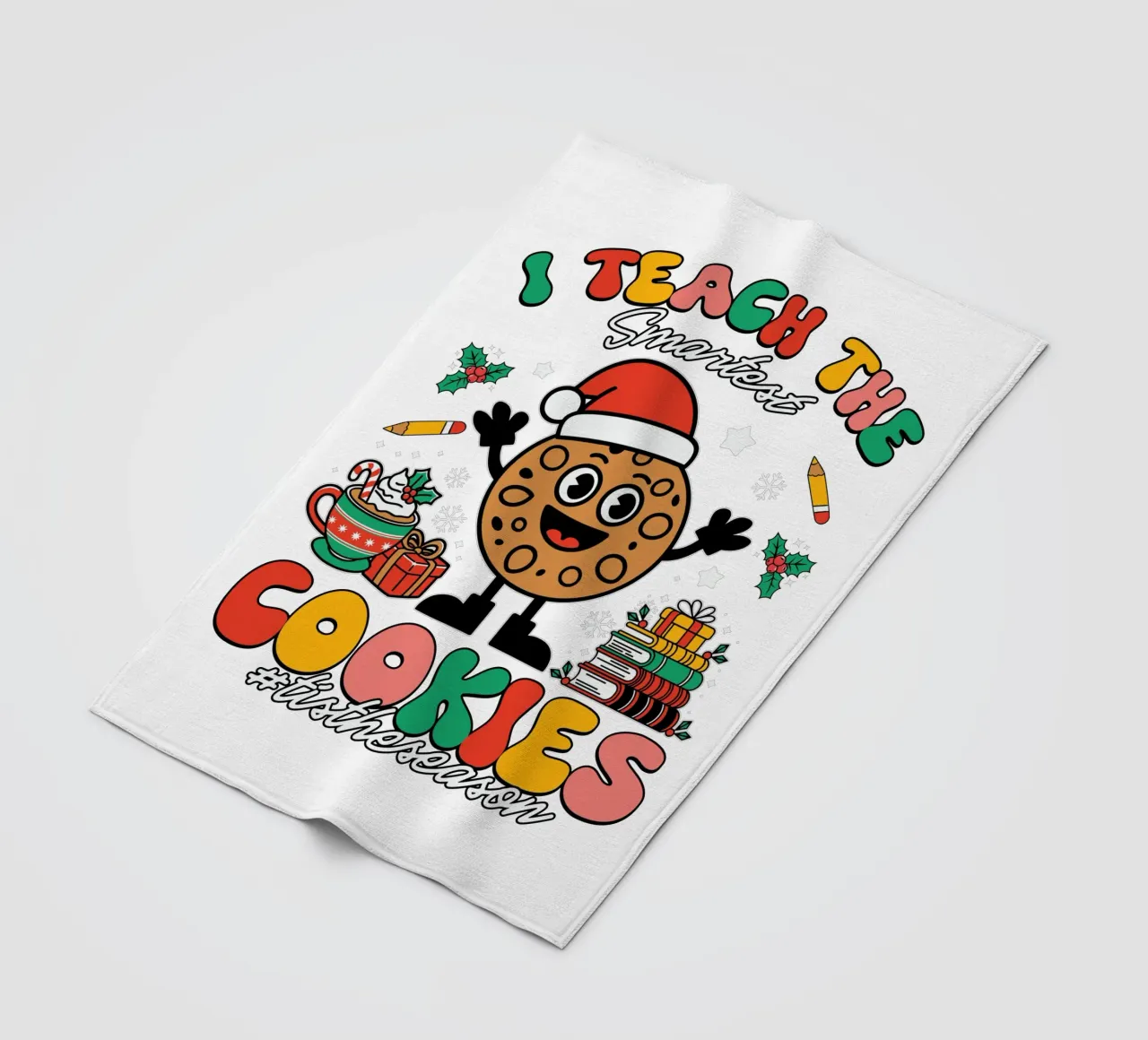 I teach the smartest cookies #tistheseason coperta in pile da edsonramosart