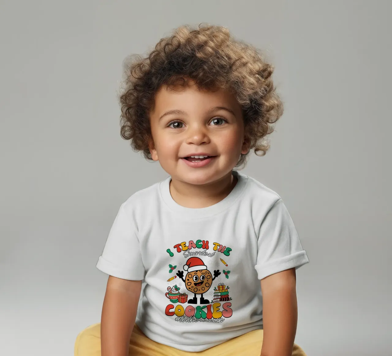 I teach the smartest cookies #tistheseason maglietta neonato da edsonramosart